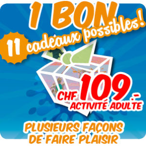 Bon cadeau Activité Adulte CHF 109.-
