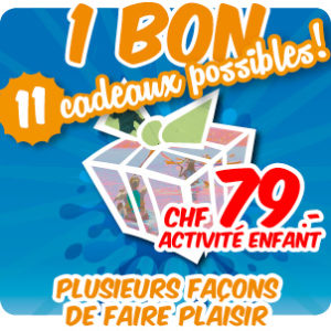 Bon cadeau Activités Jeune - 16 ans CHF 79.-